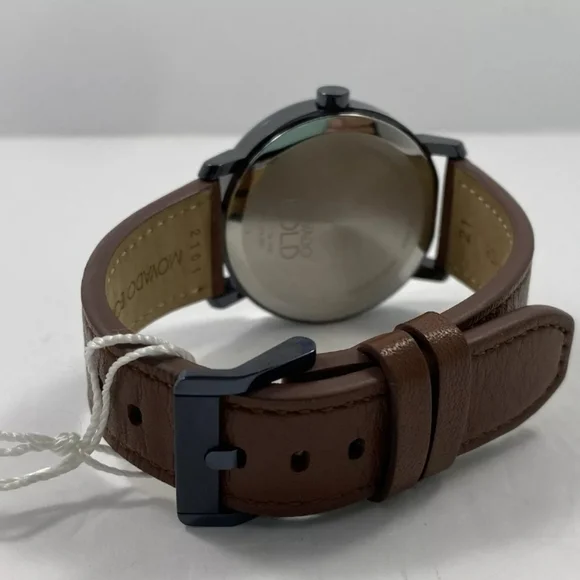 ***BRAND NEW*** Men's Movado Bold Evolution 2.0 Brown Strap Watch with Textured - Picture 12 of 13